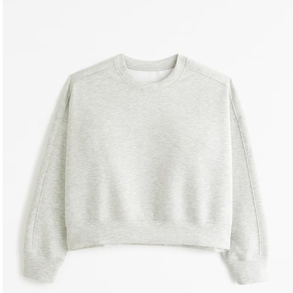 Abercrombie & Fitch women's  YPB neoKNIT Mini Crew NWT, XL Grey